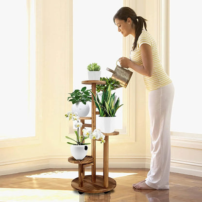 Yoobures 5 Tiered Tall Plant Stand for Indoor