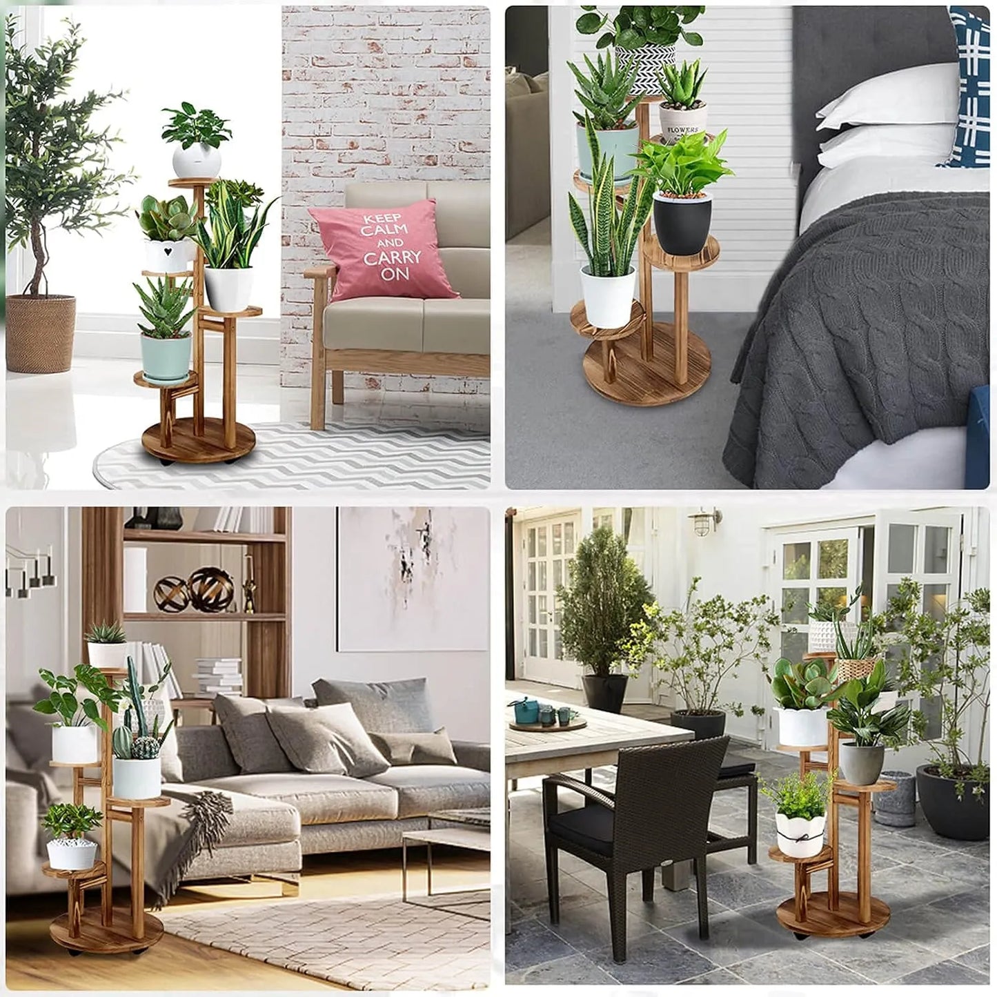 Yoobures 5 Tiered Tall Plant Stand for Indoor