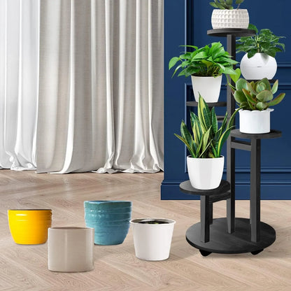 Yoobures 5 Tiered Tall Plant Stand for Indoor