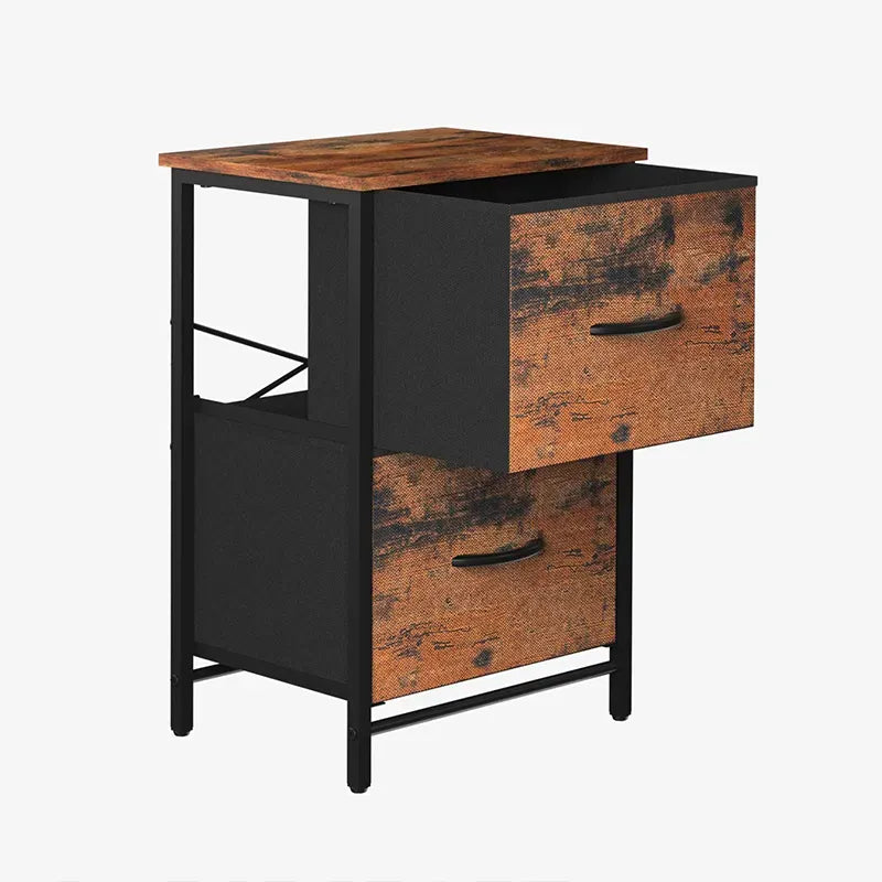 High Capacity Yoobure 2 Drawer Nightstand (2 Piece Set)