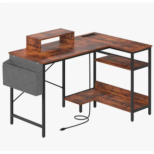 Yoobure 47-inch L-Shaped Desk with Dual Compartments