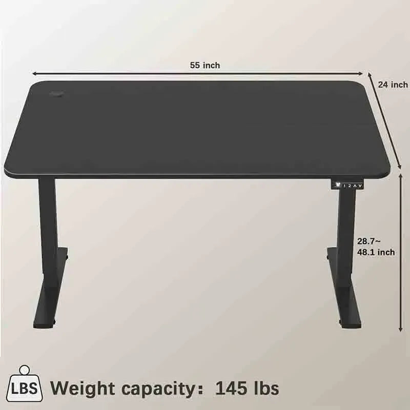 Black Yoobure Electric Height Adjustable Standing Desk