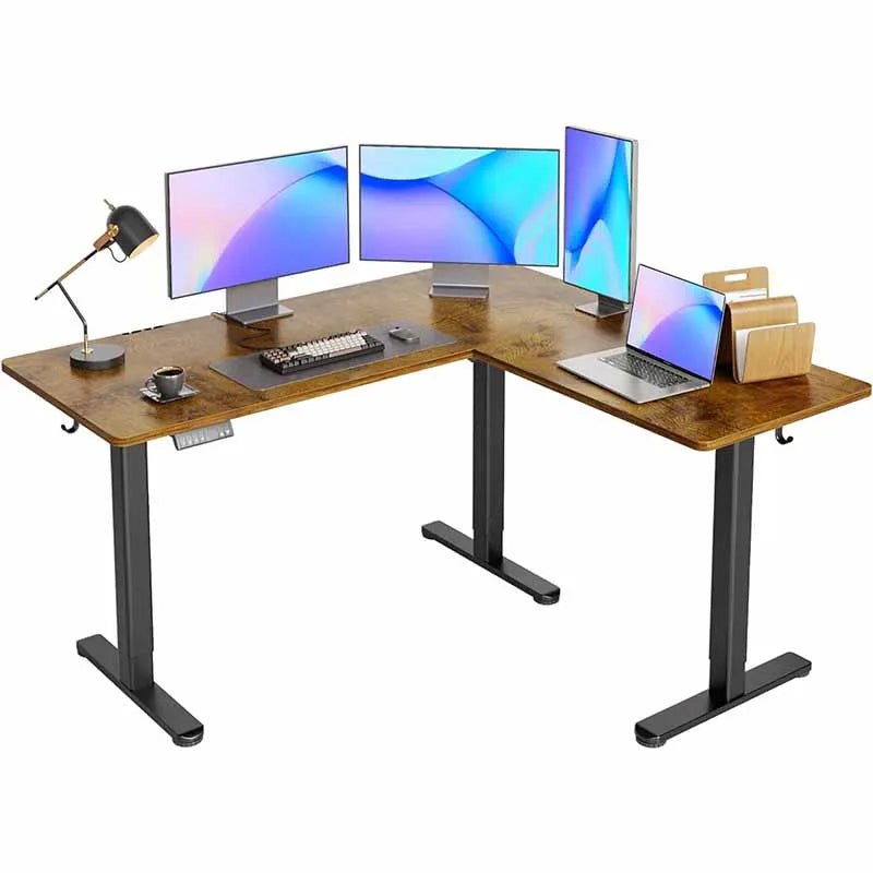 Yoobure 63 Inch Electric Standing Desk, Brown