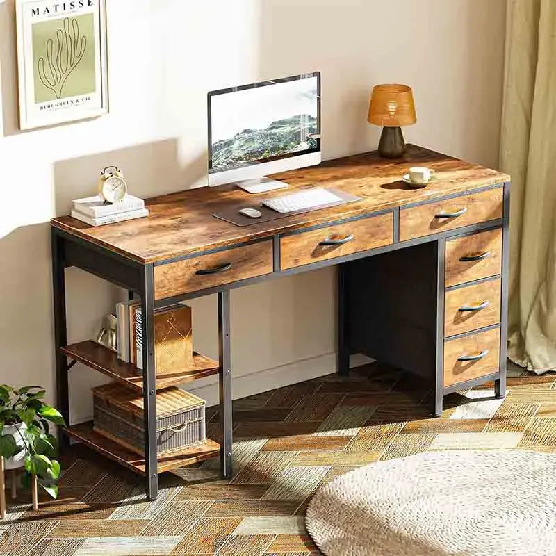 Yoobure 47 Inch Computer Desk with 6 Drawers with Dual Compartments