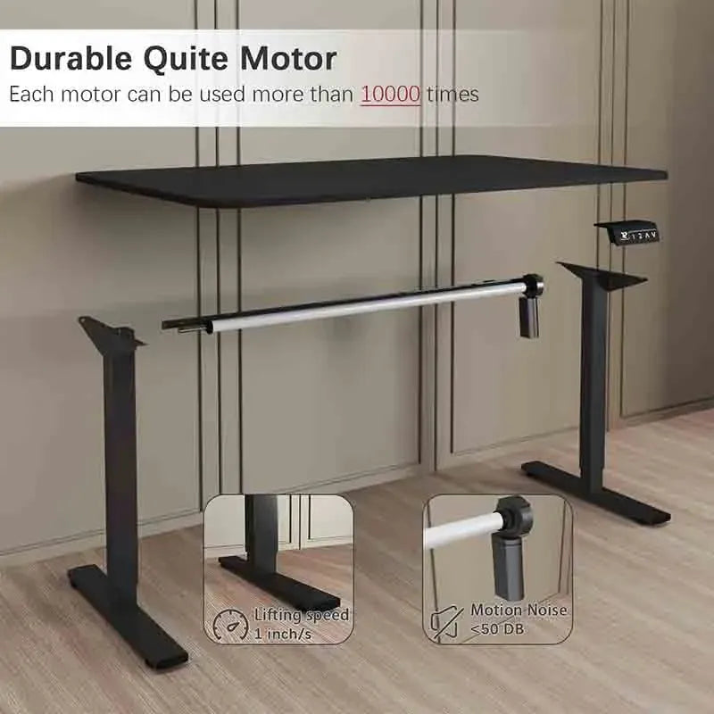 Black Yoobure Electric Height Adjustable Standing Desk