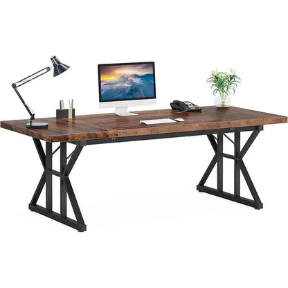 Brown Yoobure 70.8-Inch Executive Desk