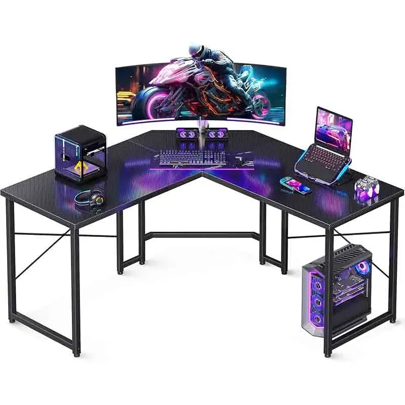 Black Yoobure Corner Desk Gaming Table for Home Office