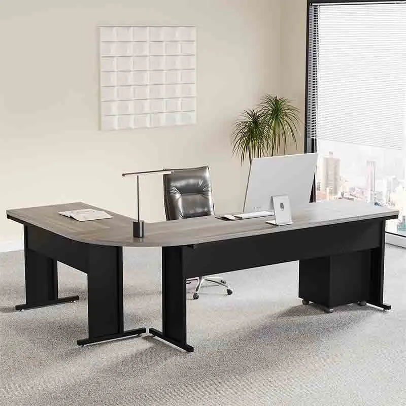 Yoobure 83" L-Shaped Desk with Storage Drawers