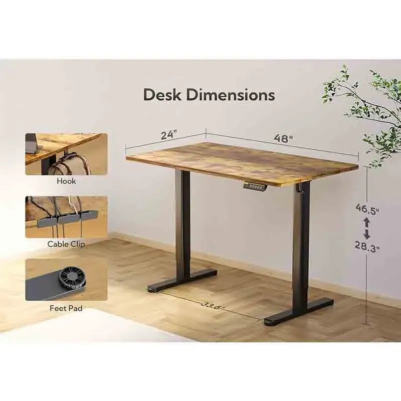 Yoobure Adjustable Height Standing Desk Large Desktop Area