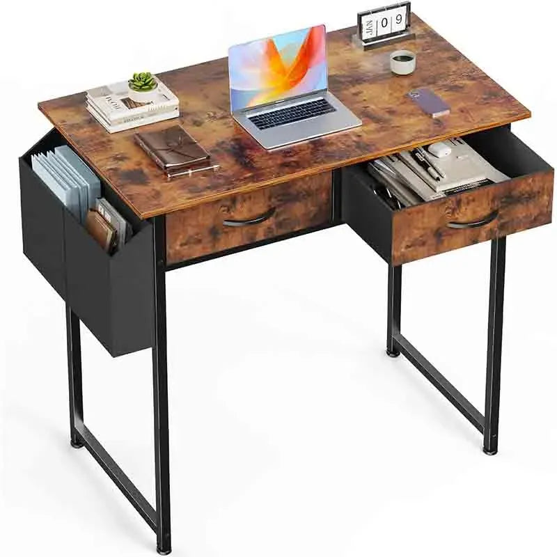 Brown Yoobure 32 Inch Writing Table with Storage Bag