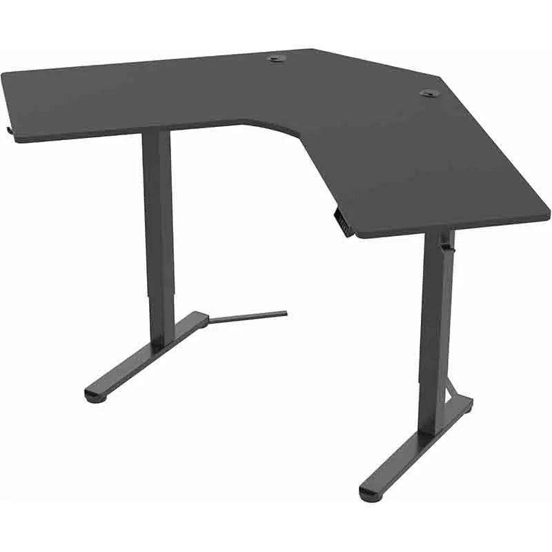 Yoobure Electric L-Shaped Sit-Stand Desk, 47", Black