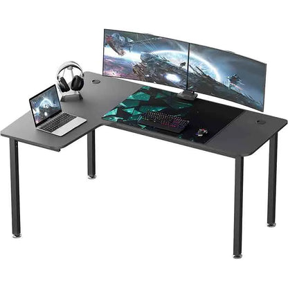 Yoobure 60" L-Shaped Computer Desk, Black