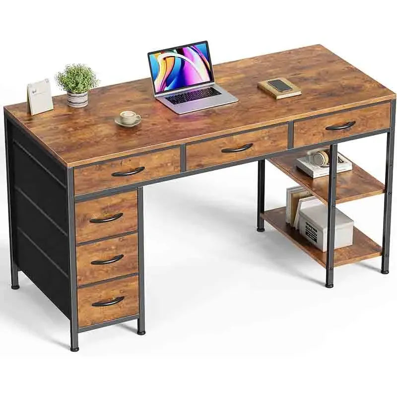 Yoobure 47 Inch Computer Desk with 6 Drawers with Dual Compartments