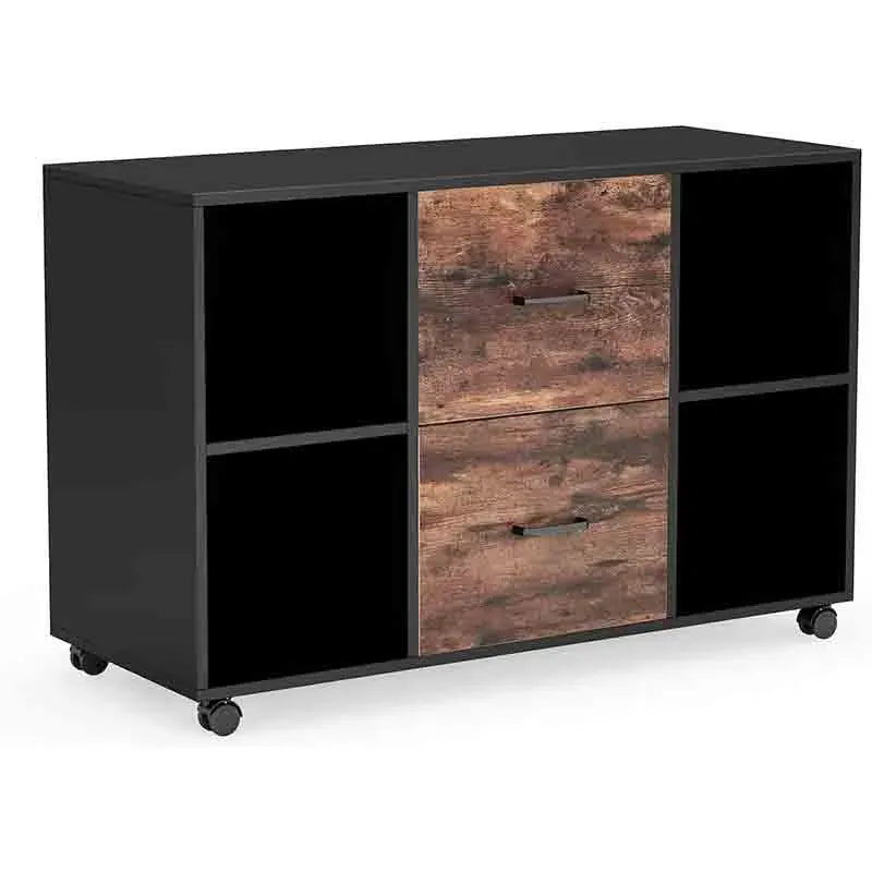 Dark Brown Yoobure 2-Drawer Large File Cabinet