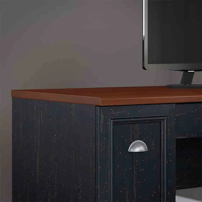 Yoobure L-Shaped Desk with Hutch, Reversible Design