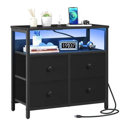 Yoobure 4 drawer rack with LED and large storage space