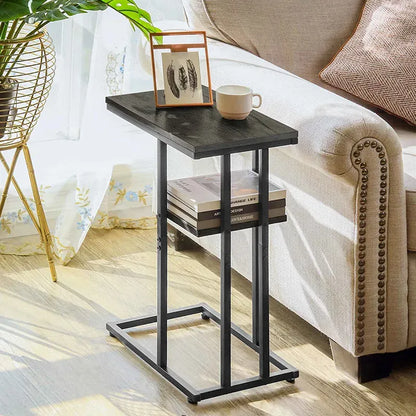 Modern C-Shaped End Table for Small Spaces