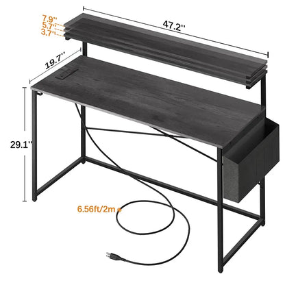 Yoobure 47-inch Desk with Charging Port