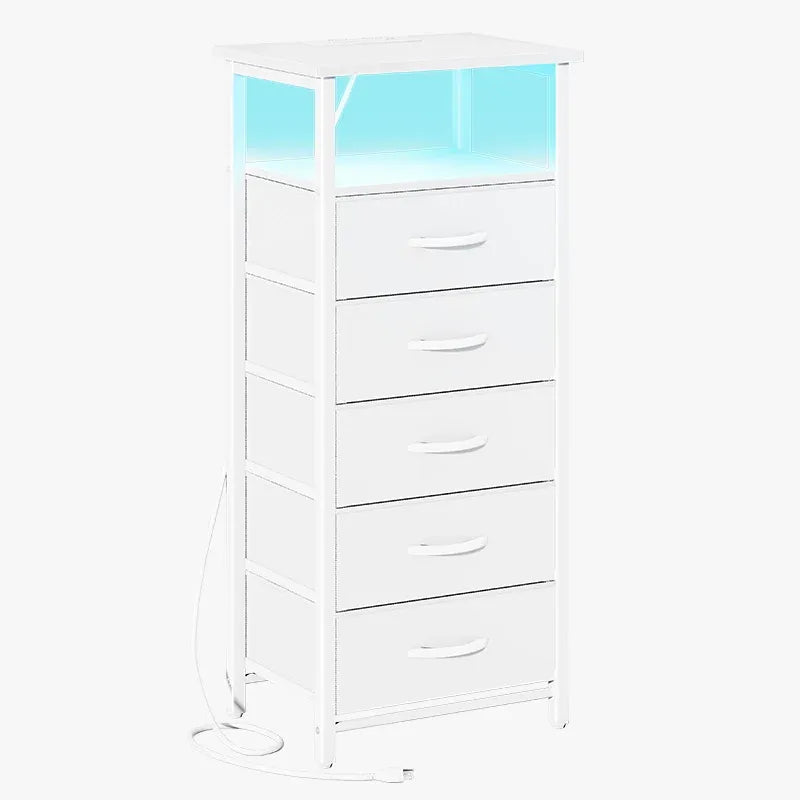 Yoobure 5-drawer nightstand with 5 spacious drawers