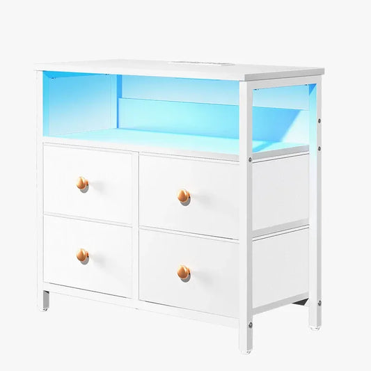 Yoobure 4 drawer rack with LED and large storage space