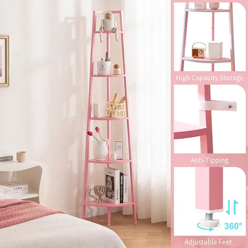 Simple Yoobure 5-Tier Corner Shelf