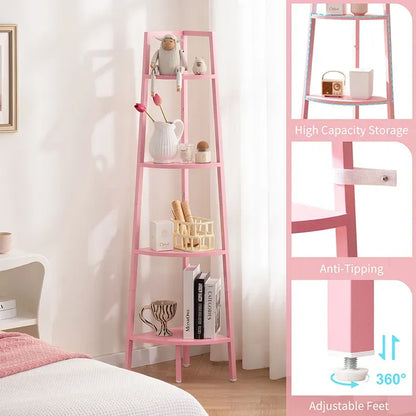 Minimalist Yoobure 4 Tier Corner Shelf