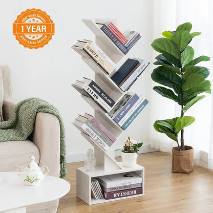 Yoobure Tree Bookshelf with Eight Storage Positions