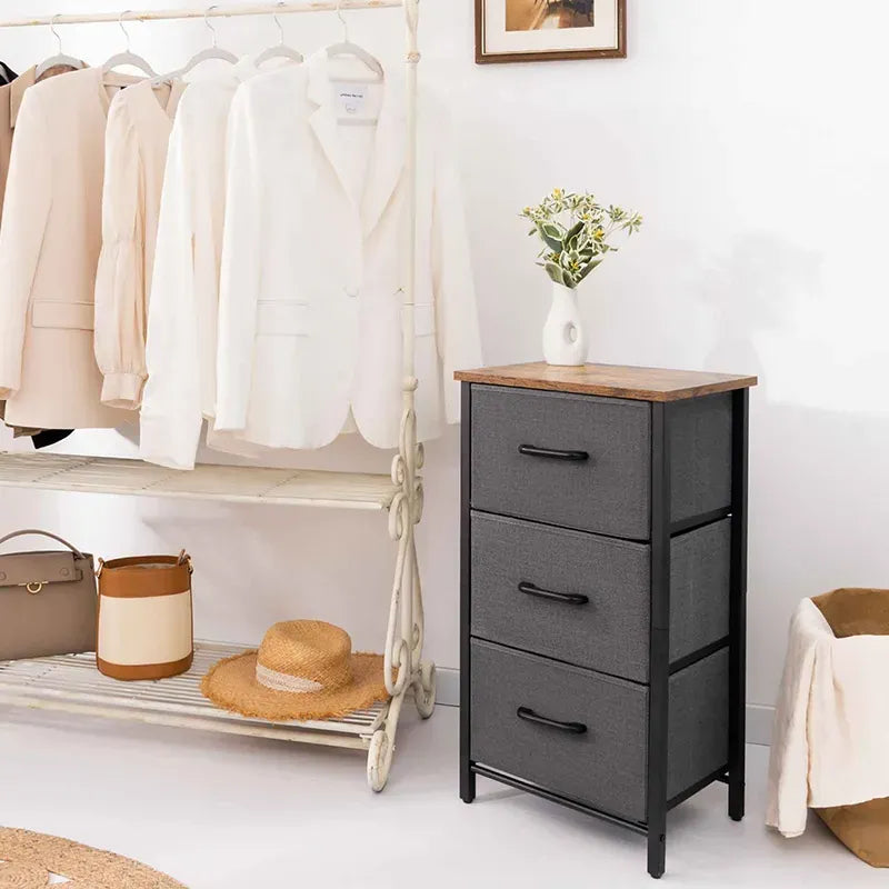 Minimalist Yoobure 3 Drawer Beside Table