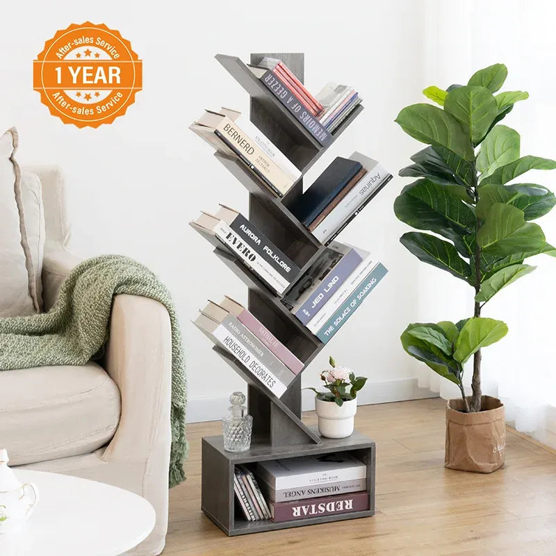 Yoobure Tree Bookshelf with Eight Storage Positions