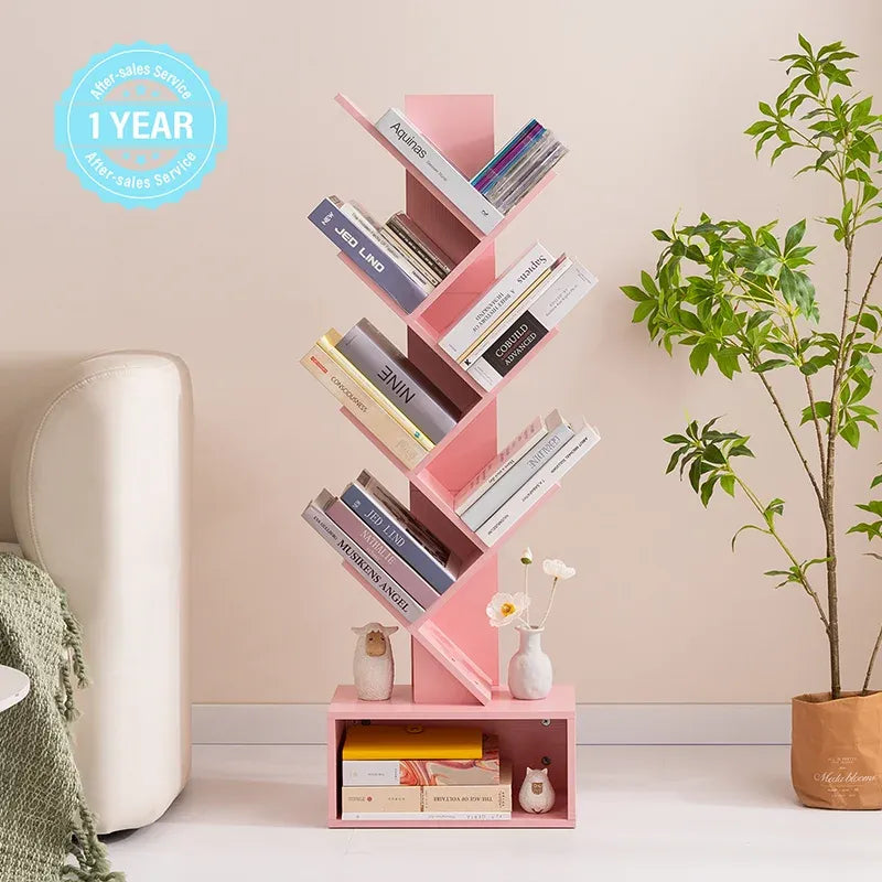 Yoobure Tree Bookshelf with Eight Storage Positions