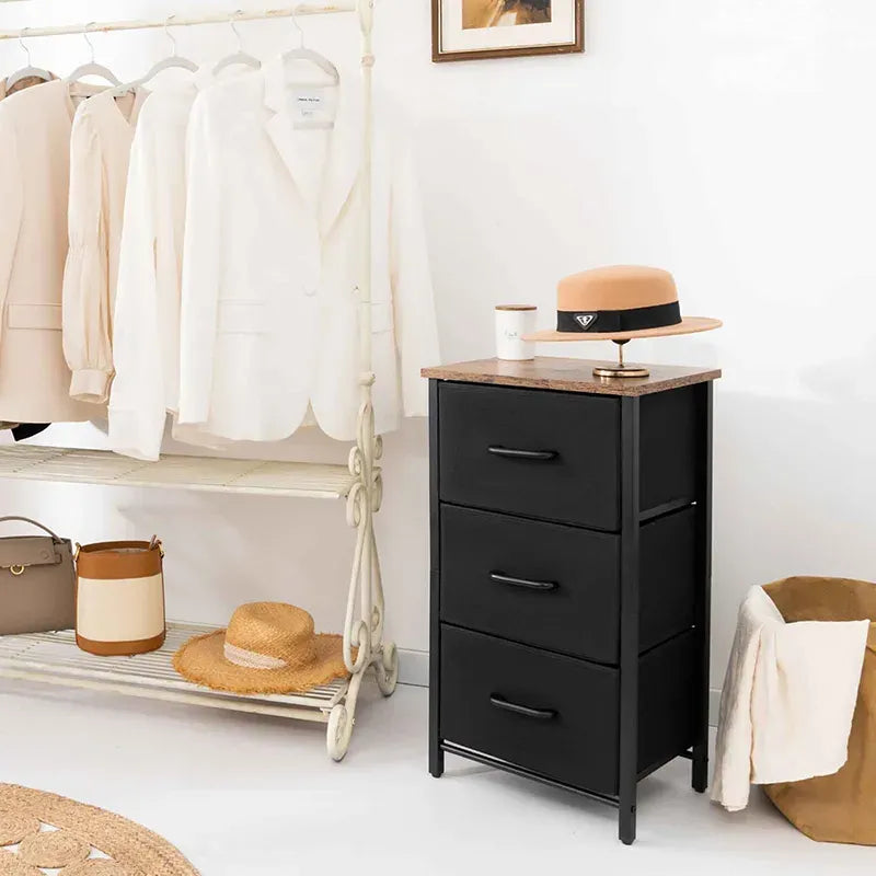 Minimalist Yoobure 3 Drawer Beside Table