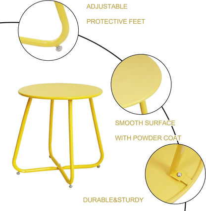 Yoobures E-Coated Steel Side Table