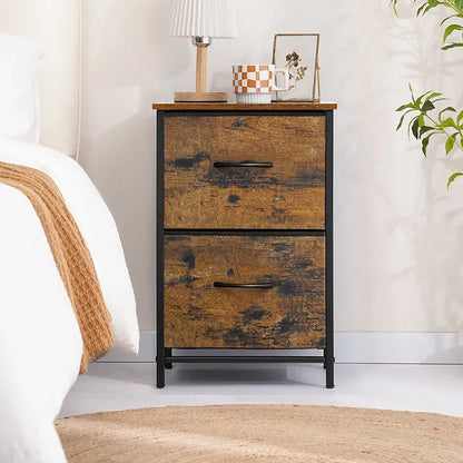 High Capacity Yoobure 2 Drawer Nightstand (2 Piece Set)