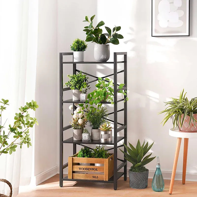 Drawerless Yoobure 4-Tier Small Bookshelf