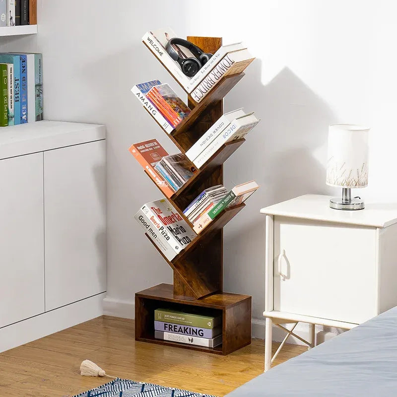 Yoobure Tree Bookshelf with Eight Storage Positions