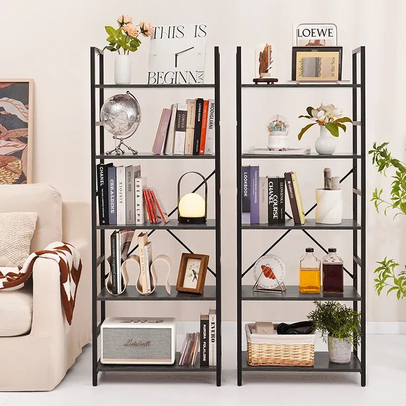 Simple Style Yoobure 5-Tier Tall Bookshelf