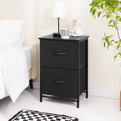 High Capacity Yoobure 2 Drawer Nightstand (2 Piece Set)