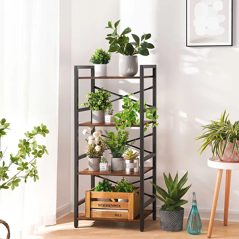 Drawerless Yoobure 4-Tier Small Bookshelf