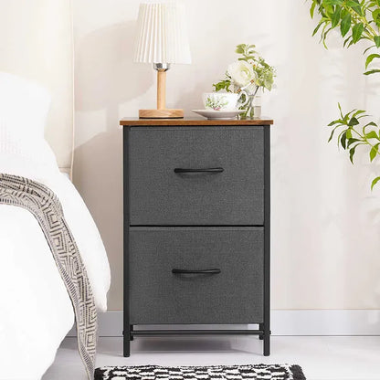 High Capacity Yoobure 2 Drawer Nightstand (2 Piece Set)