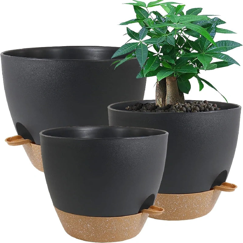 Yoobures 12 inch Large Self Watering Plant Pots