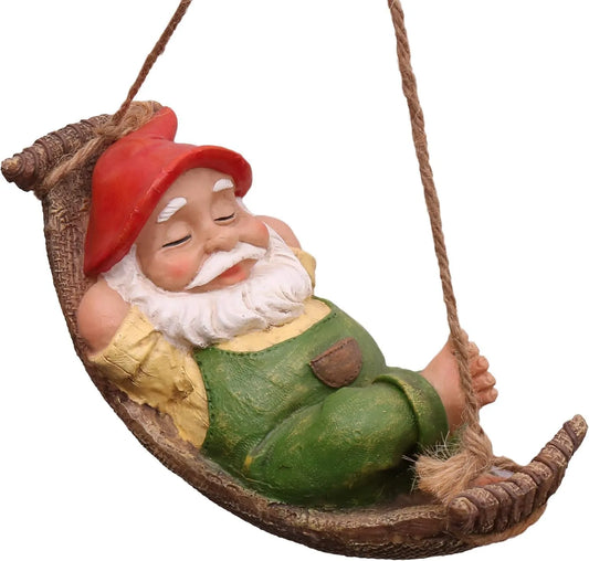 Yoobures Green Garden Gnome Statues for Garden Decor