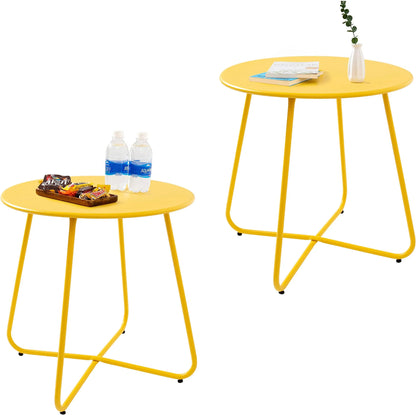 Yoobures E-Coated Steel Side Table