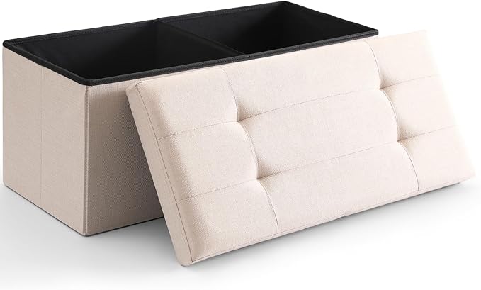 75L Bed End Storage Bench With Flip Cover