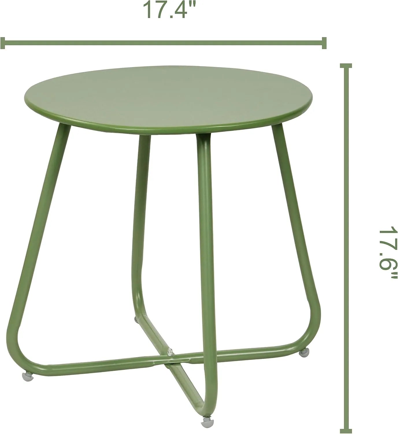 Yoobures E-Coated Steel Side Table