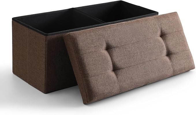 75L Bed End Storage Bench With Flip Cover