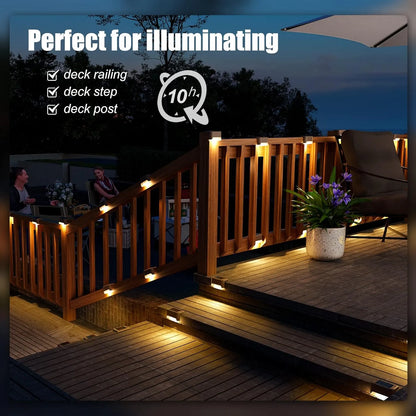 Yoobures Solar Deck Lights Outdoor 16 Pack