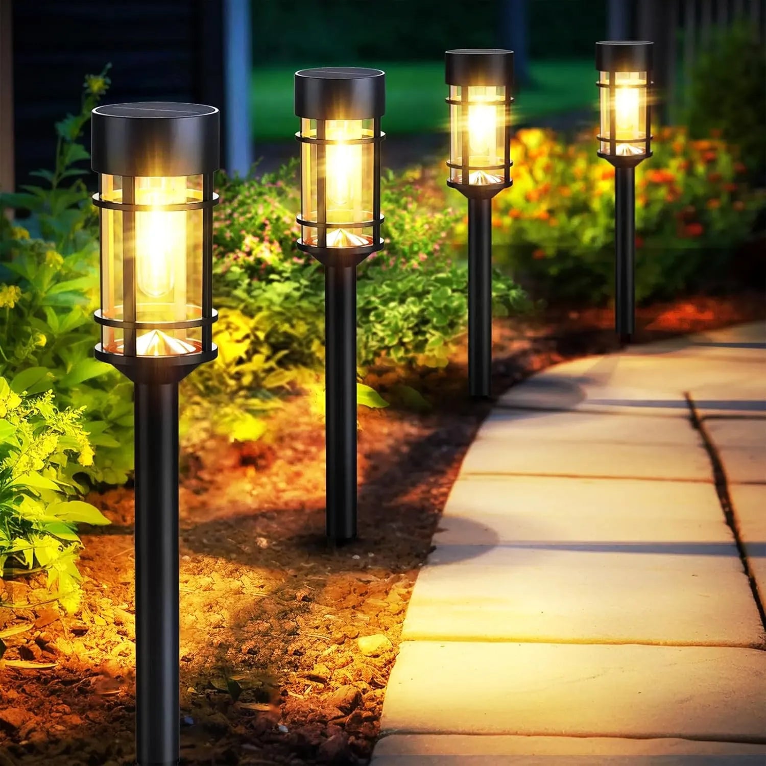 Yoobures 8 Pack Solar Outdoor Lights