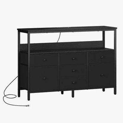 Yoobure TV stand with 7 organizer drawers