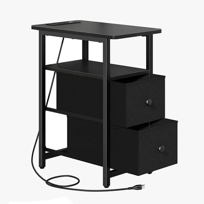 Rechargeable Yoobure 2 Drawer Narrow Side Table with Charging Post